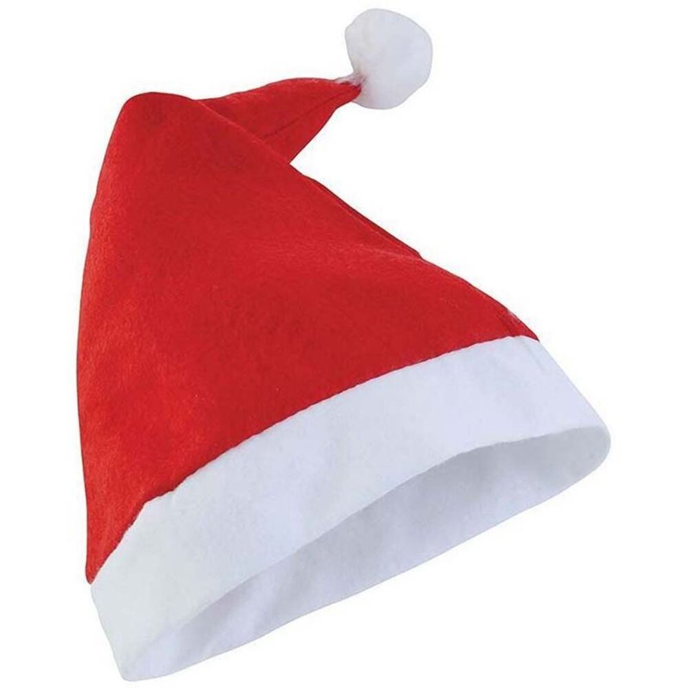 Christmas Shop Unisex Budget Value Santa Hat / Red